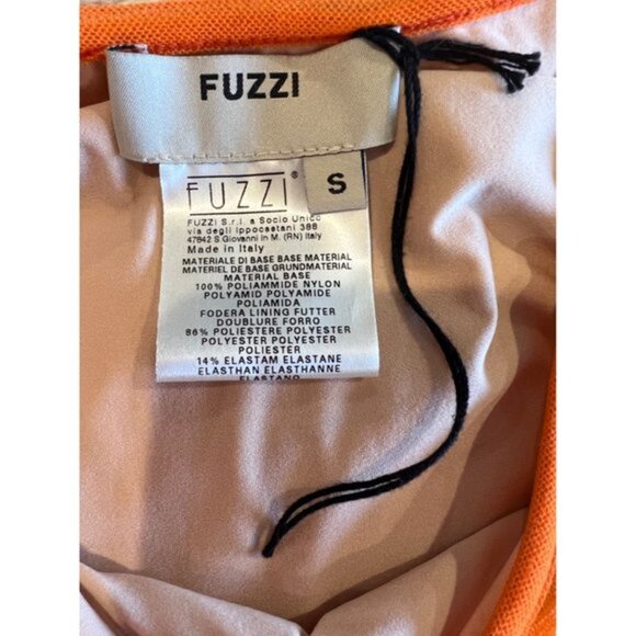 NWOT Fuzzi Ruffle Mesh Dress in Minio Size S - Picture 8 of 8